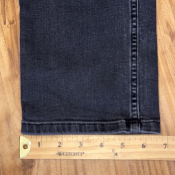Duluth Trading Jeans Womens 12x29 Straight Leg Black Daily Denim Stretch - Picture 6 of 7
